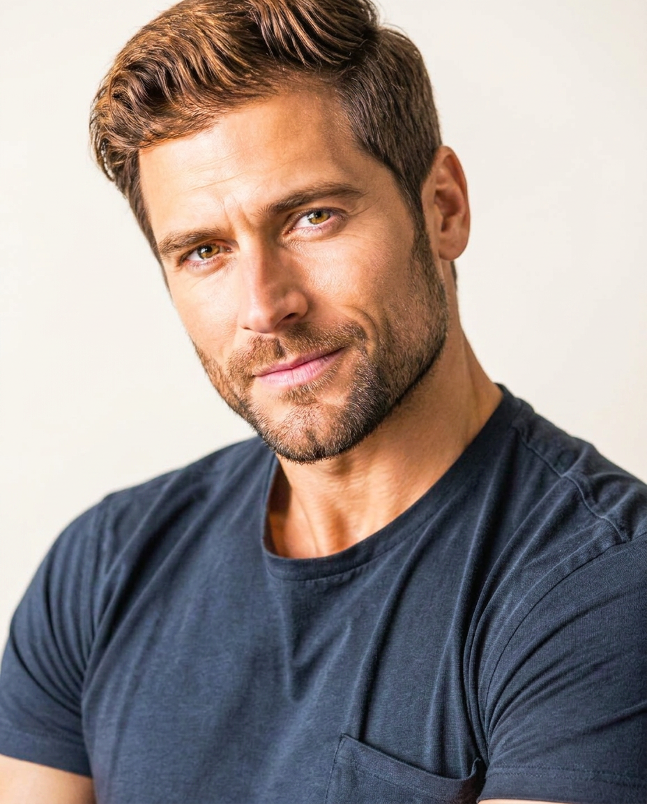 A man with thick, healthy hair